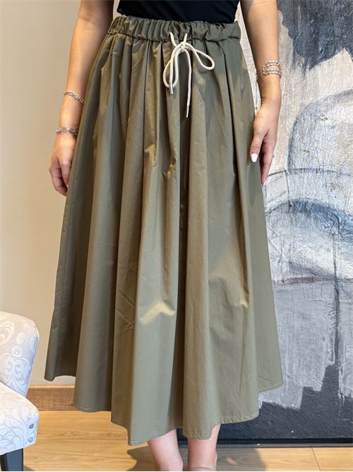 Gonna midi in cotone DIECI MINUTI | 115323